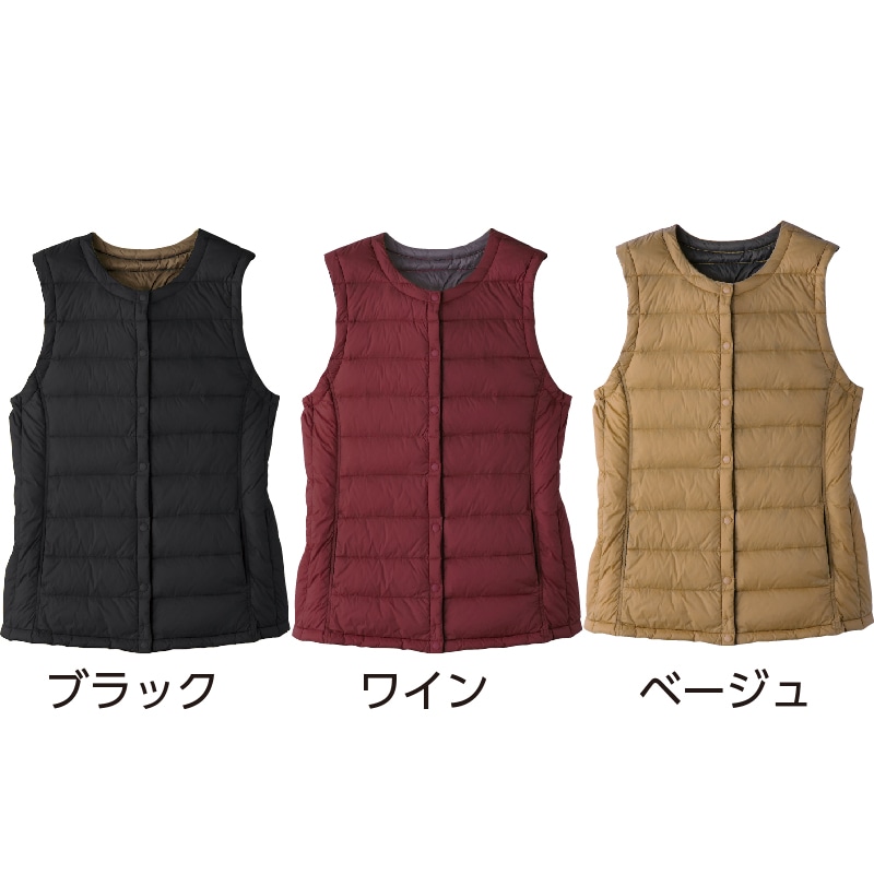 軽量ダウンベスト 婦人 ｍ ベージュ ユニバーサルファッション ユニバーサルファッションと介護衣料の通販 ケアファッションオンライン 株式会社ケアファッション