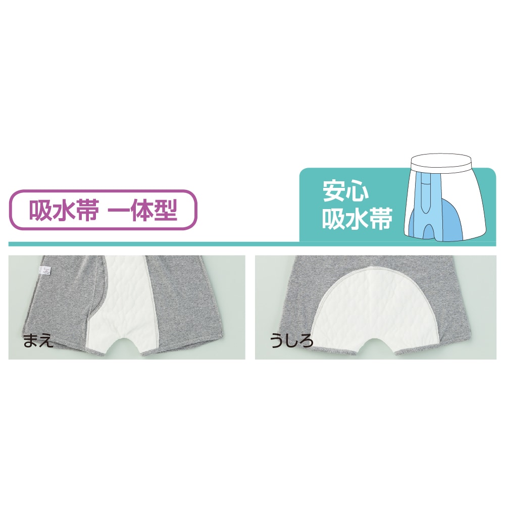 安心快適ニットトランクス(紳士)(Ｍ グレー): 愛情介護 介護衣料 | ユニバーサルファッションと介護衣料の通販 【ケアファッションオンライン】 |  株式会社ケアファッション