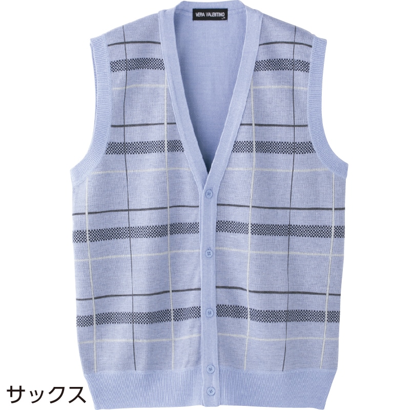 サマーニット前開きベスト 紳士 ｍ シルバーグレー ユニバーサルファッション ユニバーサルファッションと介護衣料の通販 ケアファッションオンライン 株式会社ケアファッション