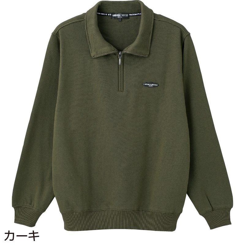 MARK&LONA マークアンドロナ ハーフジップ 裏起毛 長袖シャツ 46