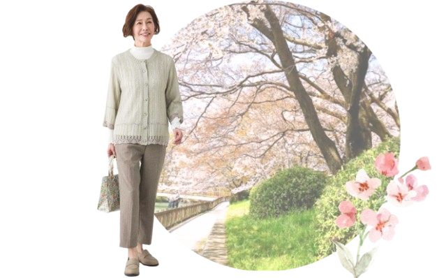 安心のロングトップスコーデ