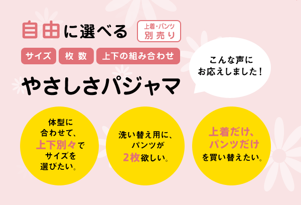 最前線の -やさしさﾊﾟｼﾞｬﾏ上衣 39918-02 11 ｻｯｸｽ ケアファッション L 